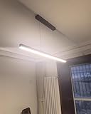 LED Pendelleuchte Holz Esszimmer Dimmbare Hängelampe mit Fernbedienung,...