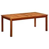 Generisch Couchtisch Holz, Wohnzimmertisch Holz mit Lamellen-Design,...