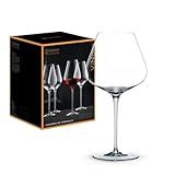 Nachtmann 4-teiliges Rotweingläser Set, 840 ml, ViNova, 98072, Burgunder...