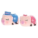 HAMPPLIES Süße Schweinfigur Aus Harz Ornament Für Garten Und...