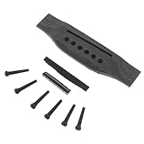 UKCOCO Folk Gitarrenbrücke Satz aus Rosenholz mit Gitarrensattel und...