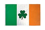 FLAGGE IRLAND MIT KLEE 150x90cm - IRISCHE FAHNE 90 x 150 cm - flaggen AZ...