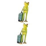 Toyvian 2 Stück Frosch Dekoration Frosch Ornamente Frosch...