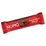 NOMO Caramelised Biscuit Bar Riegel | 24 x 34 g | VEGANE Schokolade für...