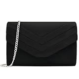 Milisente Damen Clutch, Samt Abendtasche Hochzeit Tasche Clutch Bag...