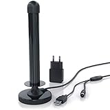 CSL- DAB+ DVB-T2 HD Antenne aktiv - Digitale HDTV Stabantenne Zimmerantenne...