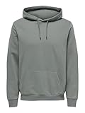 ONLY & SONS Herren Onsceres Hoodie Sweat Noos Kapuzenpullover, Castor Gray,...