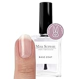 Miss Sophie Base Coat, Transparenter Unterlack für Nagelfolien &...