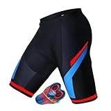 Radlerhose Herren Gepolstert Herren Radhose Sommer Radlerhose 9D...
