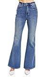 Judy Blue Schlagjeans mit hoher Taille, Bauchkontrolle, Blau, 48 Mehr