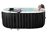 Aufblasbarer Whirlpool für 1-2 Personen | Ovales, portables Spa mit 100...