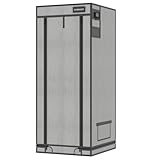 Aygrochy Growzelt 60x60x160cm, Indoor Grow Tent mit Reflektierende Weiß...