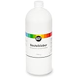 perfect ideaz - 1.000 ml Bastel-Kleber, transparent - PVA-Kleber...