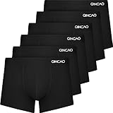 QINCAO Boxershorts Herren 6er Pack Ohne Kratzenden Zettel Männer...