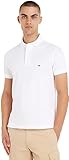 Tommy Hilfiger 1985 SLIM POLO Kurzarm Poloshirts Herren, Weiß (White), M