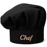 Pet-Jos Chef Kochmütze Unisex Kochmütze aus Baumwolle Küche Hotel...