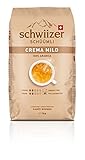 Schwiizer Schüümli Mild Medium Roast Ganze Kaffeebohnen 1kg - Intensität...