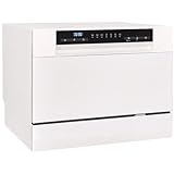 Exquisit Tischgeschirrspüler GSP206-030D weiss | Spülmaschine 55 cm...