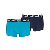 PUMA Men's Elements Trunk, Blue Combo, XL (2er Pack)
