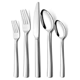 Terlulu Besteck Set 12 Personen, 60 teilig Edelstahl Besteckset, Essbesteck...