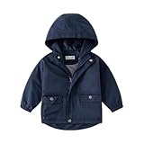 Generisch Kinder Jacke mit Kapuze Jungen Mädchen Kapuzenjacke Regenjacke...