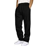 Mymyguoe Laufhose Herren Lang Sporthose Einfarbig Jogginghose Trekkinghose...