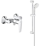 GROHE StartEdge - Einhand- Brausearmatur & Tempesta 100 Brausestangenset (2...