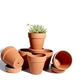 vensovo 10cm Terrakotta-Töpfe mit Untertasse - 6er-Pack Tonblumentöpfe...