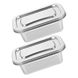 ULTECHNOVO 2stücke Edelstahlbehälter Für Eiscreme Im Gefrierschrank Mit...