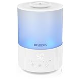 Brandson - Luftbefeuchter mit Display - 2,5 Liter – 2 Nebelstufen –...