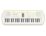 Casio SA-80 Mini-Keyboard mit 44 Mini-Tasten, weiß