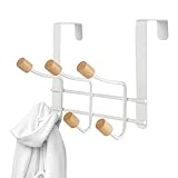 Türhaken – 1 Wandhaken zum Aufhängen | 6 Holzhaken zum Aufhängen von...