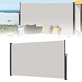 Exble Seitenmarkise 160x300 cm Sonnenschutz & Windschutz für Balkon &...