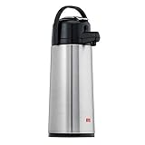Melitta Pump-Isolierkanne, 2,2 l, ca. 16 Tassen, Glaskolben, Edelstahl,...