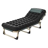 INFJMH Campingbett mit Matratze für Erwachsene, tragbares,...