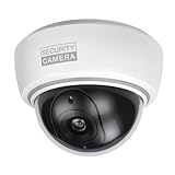 BASI | Dome Kamera-Attrappe mit blinkendem LED-Licht | Dummy Kamera |...
