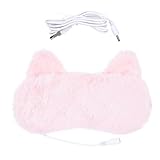 ABOOFAN Beheizte USB-Augenmaske, Einheitsgröße, 3D, weich, Rosa, Katze,...