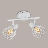 Kimjo Deckenstrahler LED Schwenkbar 350° - Deckenstrahler 2 Flammig E14 -...