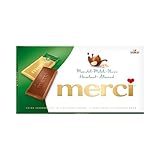 merci Tafelschokolade Mandel-Milch-Nuss – 1 x 100g – Feinste Täfelchen...