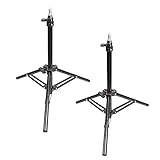 BOLLUMA 70cm Lichtstativ 2 Pack Lampenstativ Faltbar Dreibeinstativ aus...