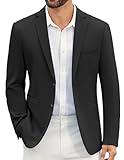 COOFANDY Herren Sakko Freizeit Business Strick Blazer 2 Knöpfe...