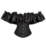 YueYue Figurformende Kleidung Jacquard für Damen mit Seidenspitze Damen...