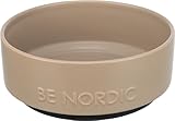 TRIXIE Hundenapf aus Keramik BE NORDIC 1200 ml taupe - moderner Fressnapf...