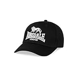 Lonsdale London Salford Unisex Cap schwarz 100% Baumwolle Basics, Casual...