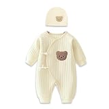 1 Pack Baby Bodysuit, 1-3 Months Neugeborenes Baby warme Baumwolle Bodysuit...
