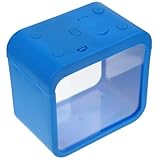 SOLUSTRE Kleiner Aquarium mit Licht Transparentes Kunststoff...