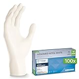 ARNOMED Nitril Einweghandschuhe 100 Stück/Box, M, weiß, latexfreie...