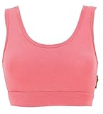 GURU SHOP BraTop, Yogatop aus Bio-Baumwolle, Bikini Top - Peach, Rosa,...