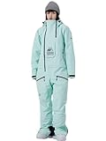 HOUZONIY Einteiler Skioverall Damen Schneeanzug Skioverall Skifahren...