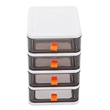 VALICLUD Kompakte Transparente Kunststoff schubladenbox mit Fächern...